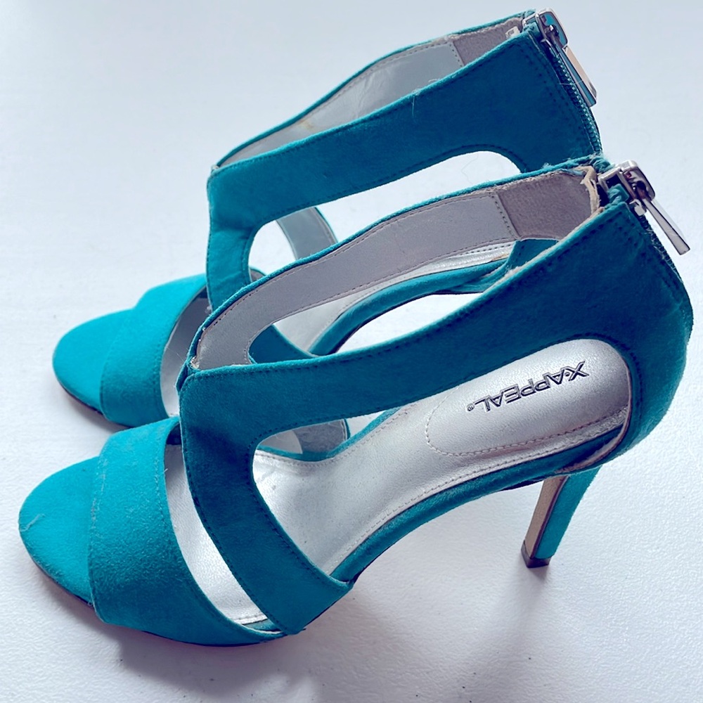 Xappeal turquese heels, size 7, never used. - Picture 2 of 5